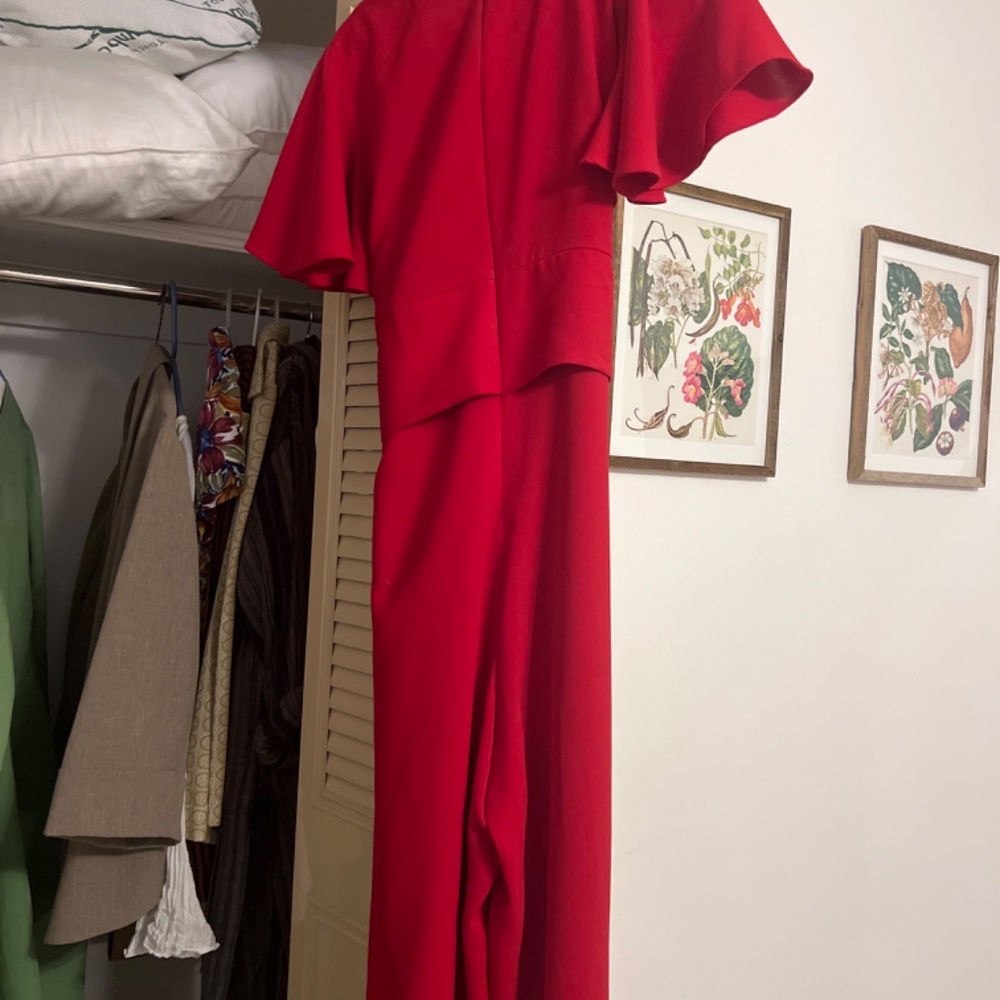 Zara Basic Red Timeless Jumpsuit - image 3